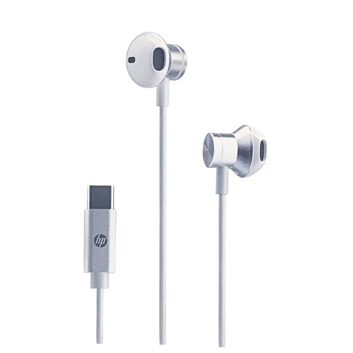 AUDIFONO DE CABLE TIPO C HP BLANCO METALICO