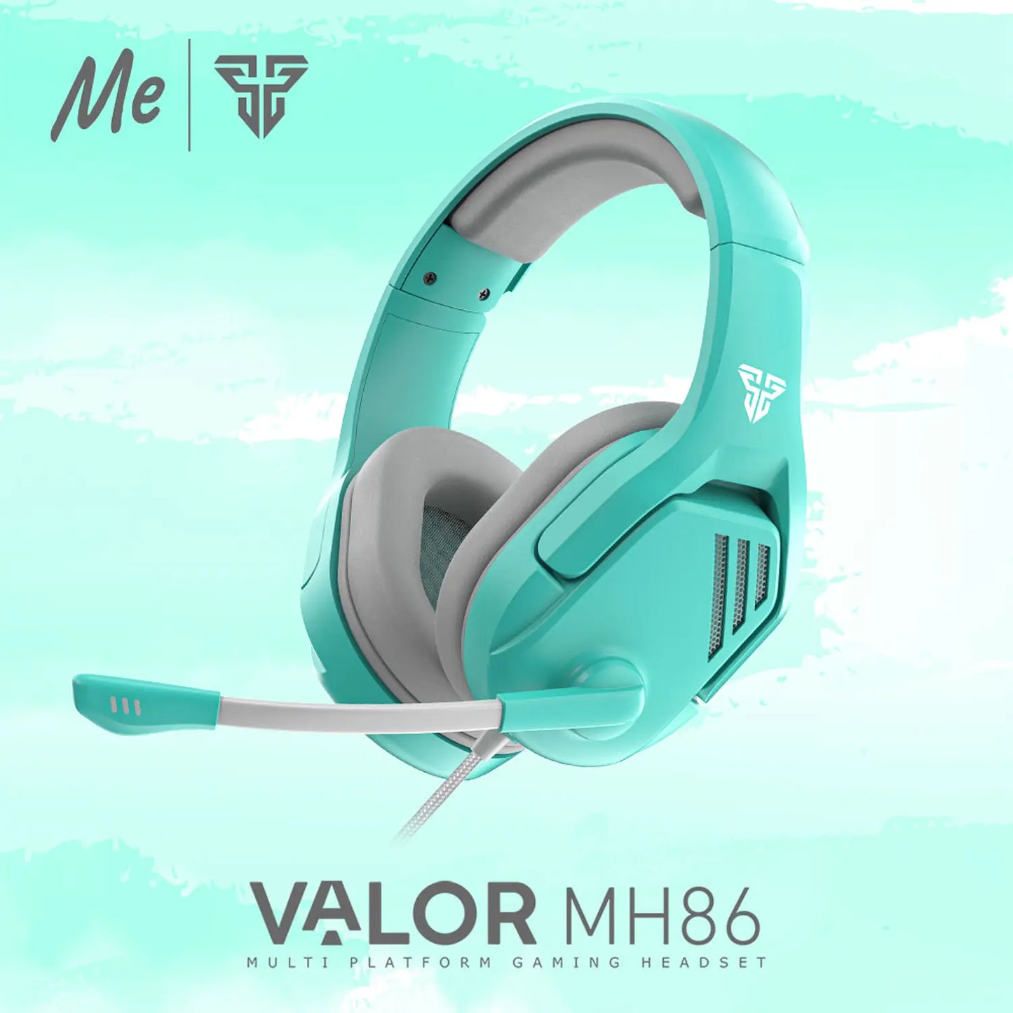 AUDIFONO GAMER ALAMBRICO VALOR MH86 VERDE AGUA