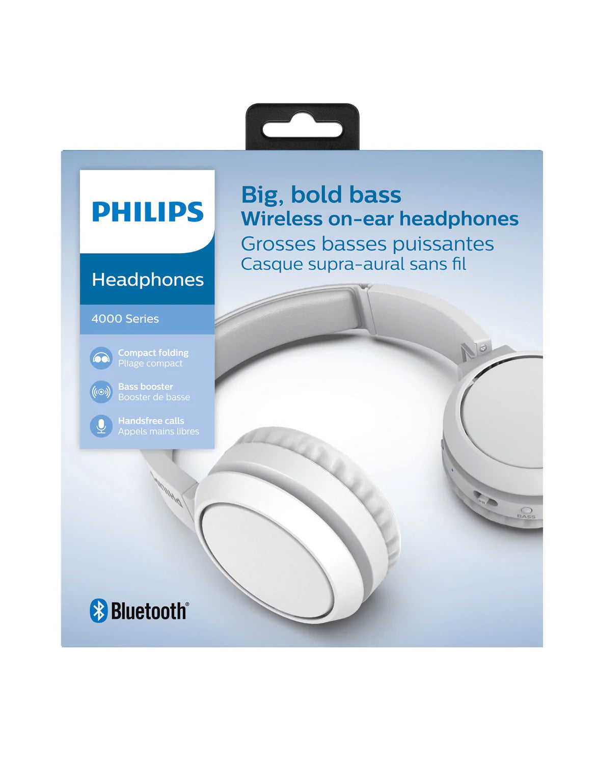 AUDIFONO CON CABLE PHILIPS SERIES 4000 BLANCO