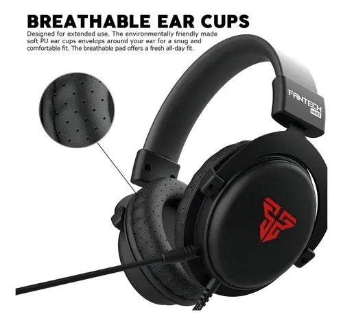 AUDIFONO GAMER ALAMBRICO ECHO MH82 NEGRO