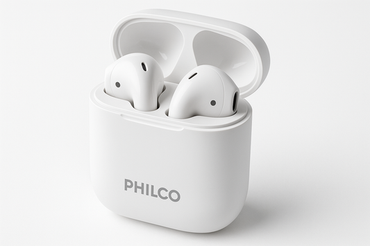 tws earbuds mini philco blancos